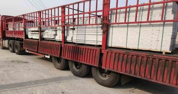 随州 白麻荔枝面外墙干挂，工厂装车日常