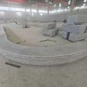 随州 芝麻白异形坐凳，自然面光面弧形加工