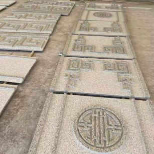 随州 白麻花岗岩外墙立面雕刻板