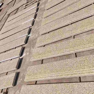 随州 黄金麻花岗岩光面楼梯踏步