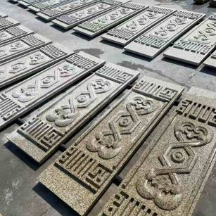 随州 黄金麻花岗岩外墙雕刻板