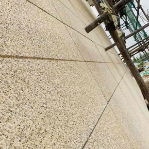 随州 黄金麻花岗岩荔枝面外墙干挂石材效果示例