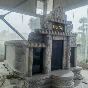 随州 芝麻白墓碑效果展示图