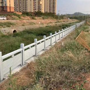 随州 白麻河道栏杆效果展示图