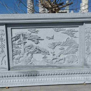 随州 芝麻白大型照壁，屏风，影壁