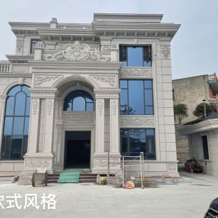 随州 白麻花岗岩别墅外墙干挂