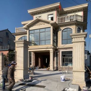 随州 黄金麻花岗岩荔枝面别墅外墙干挂私家专属