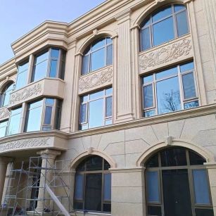 随州 黄金麻花岗岩别墅外墙干挂