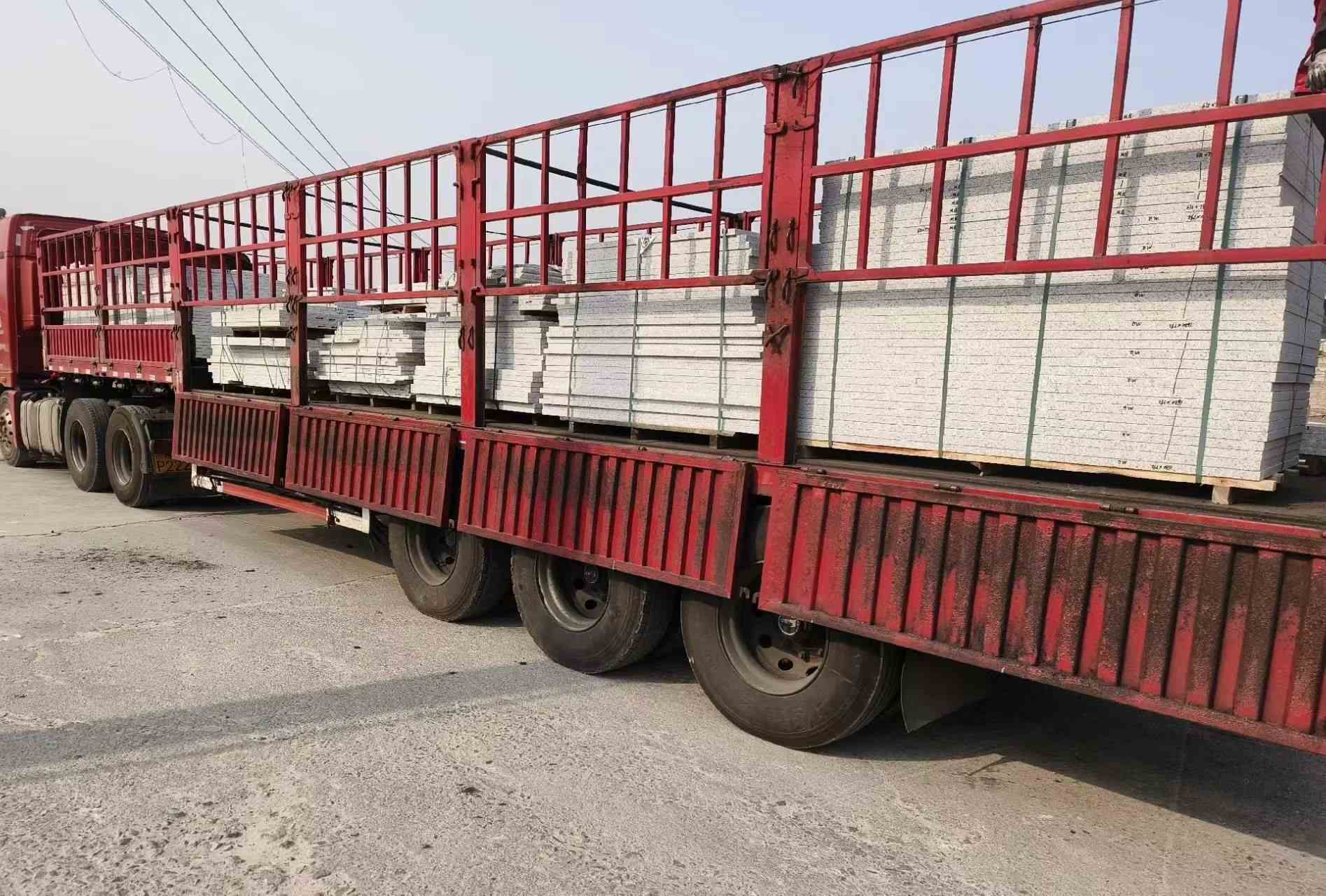 随州 白麻荔枝面外墙干挂，工厂装车日常