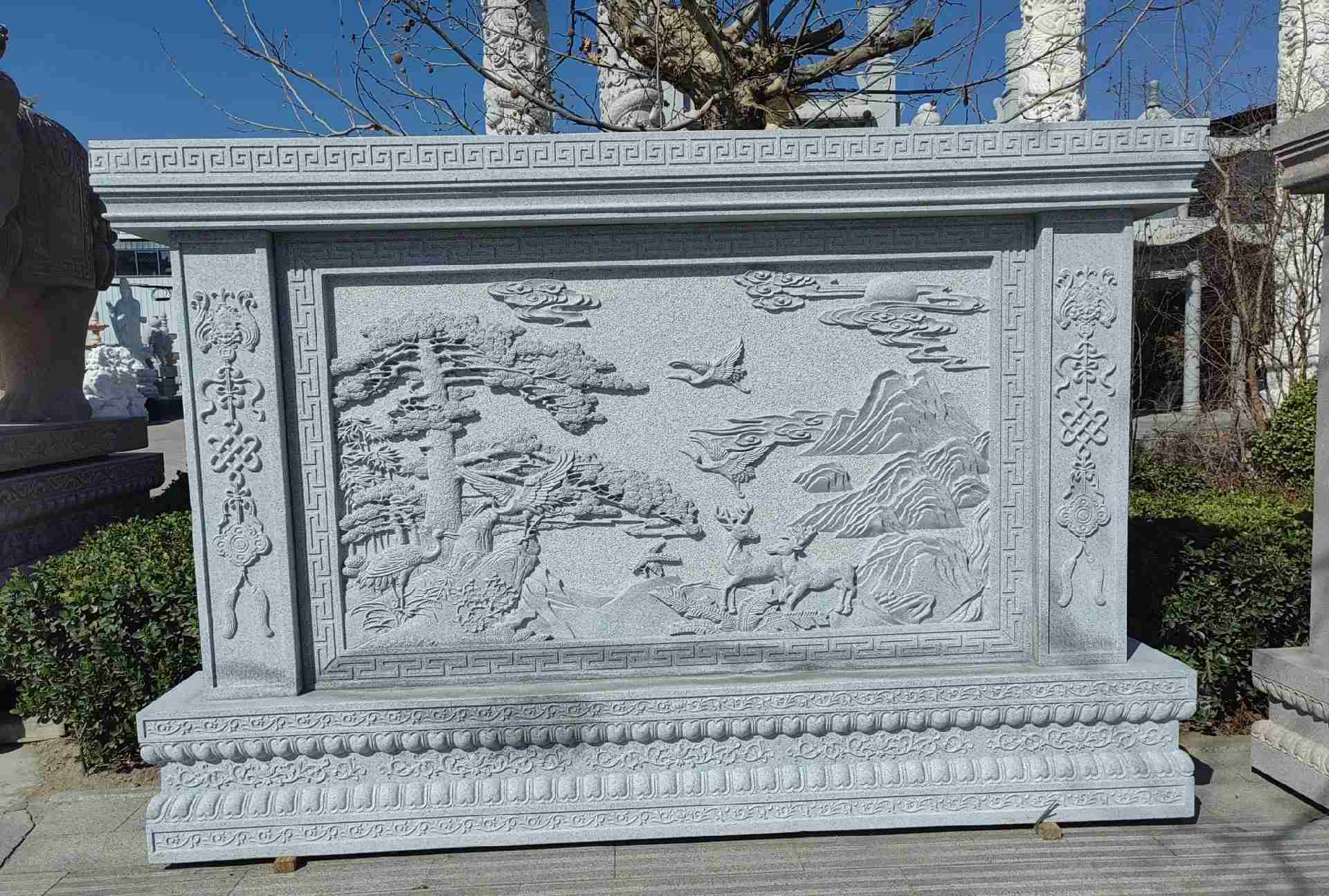 随州 芝麻白大型照壁，屏风，影壁