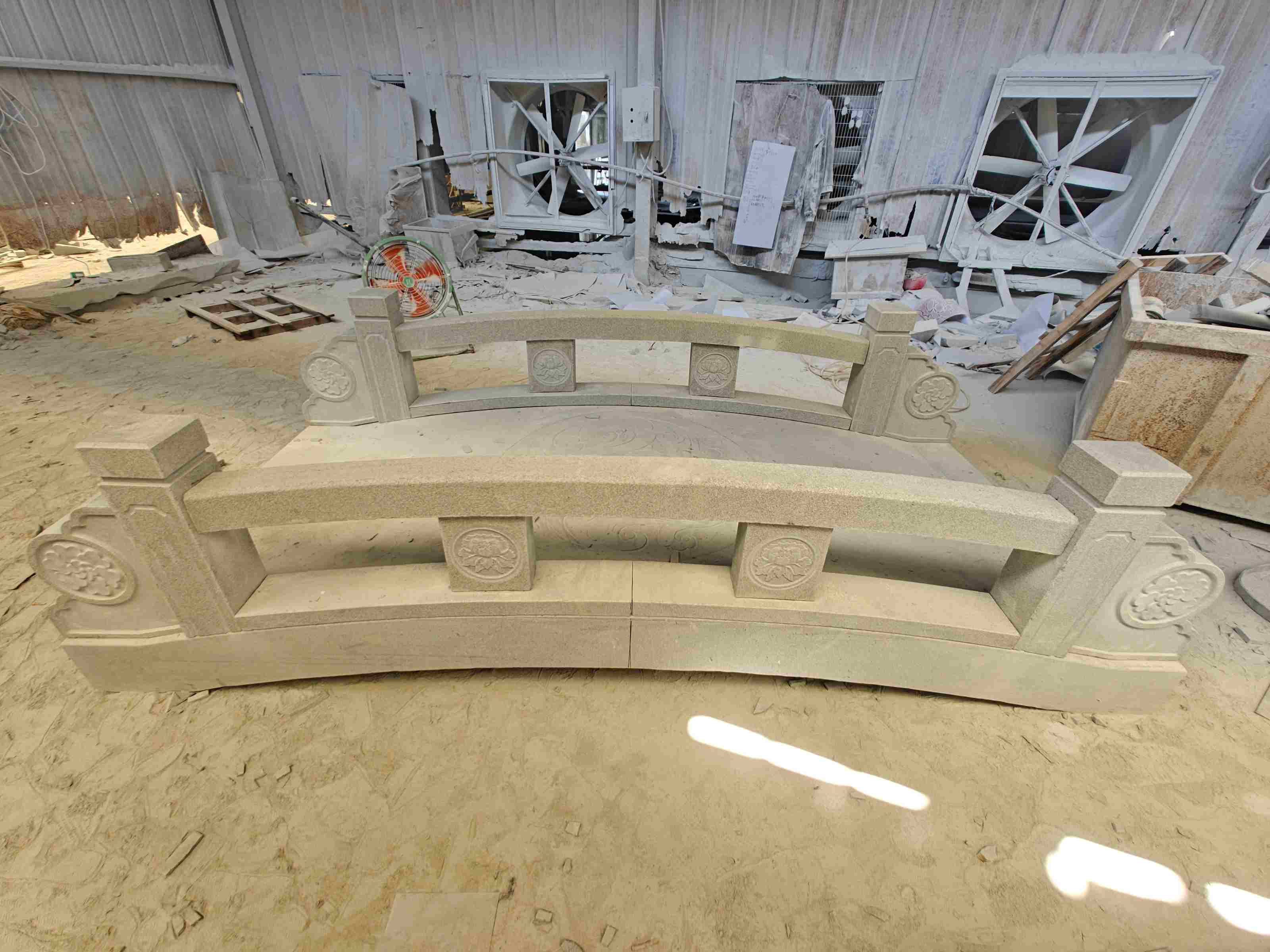 随州 芝麻灰花岗岩异形加工-拱桥，石桥