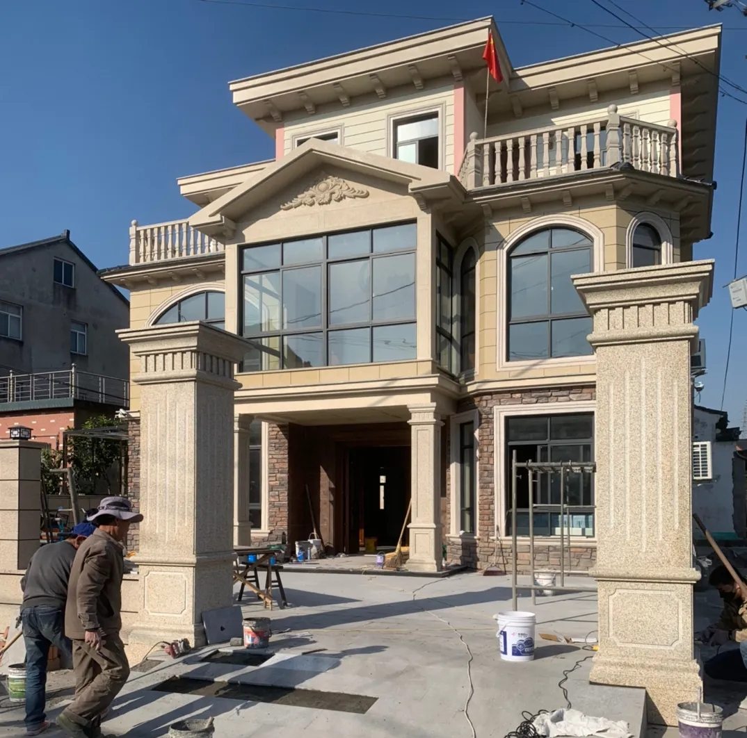 随州 黄金麻花岗岩荔枝面别墅外墙干挂私家专属