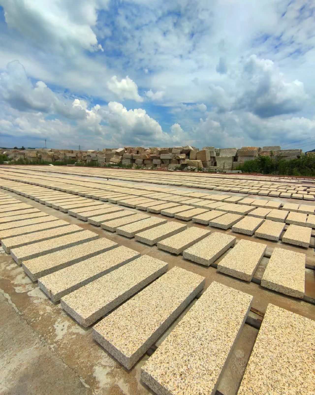 随州 黄金麻花岗岩荔枝面地铺石防护中