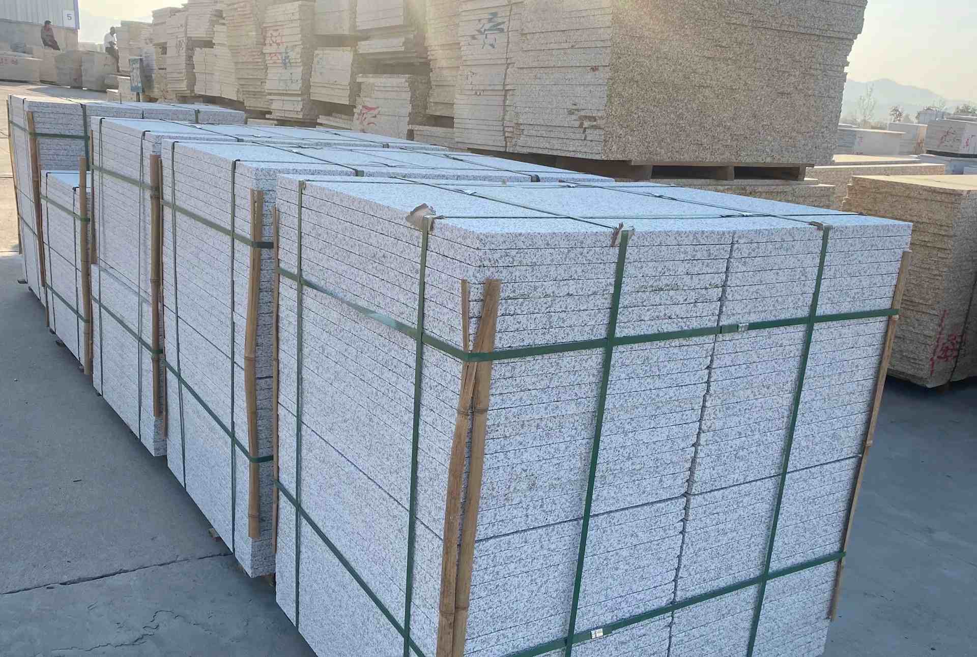 随州 白麻花岗岩荔枝面地铺石